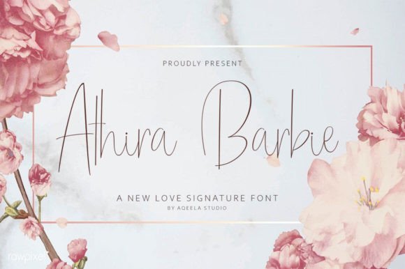 Athira Barbie: A Handwritten Font for Elegant Web Design