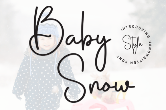 Baby Snow: A Handwritten Font That Brings Charm to Every Maker’s Project