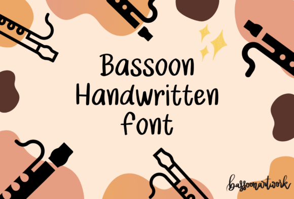 Bassoon: A Cute Handwritten Font for Crafters and Product Designers