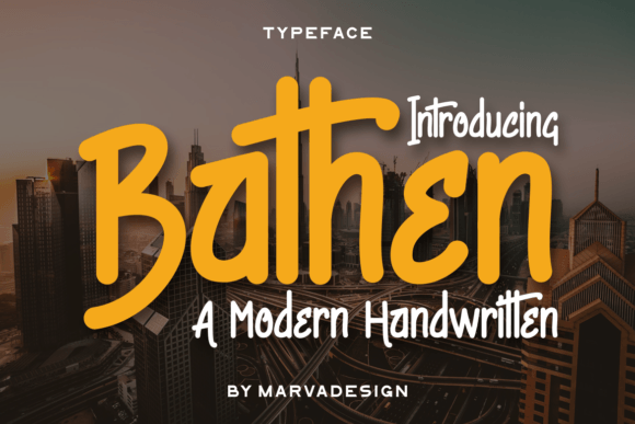 Bathen: A Friendly Handwritten Font for Web Design Projects