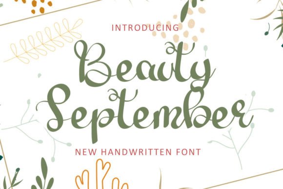 Beauty September Font: A Sweet Touch for Business Branding