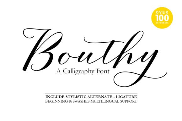 Bouthy: A Delicate Handwritten Font That Elevates Web Design