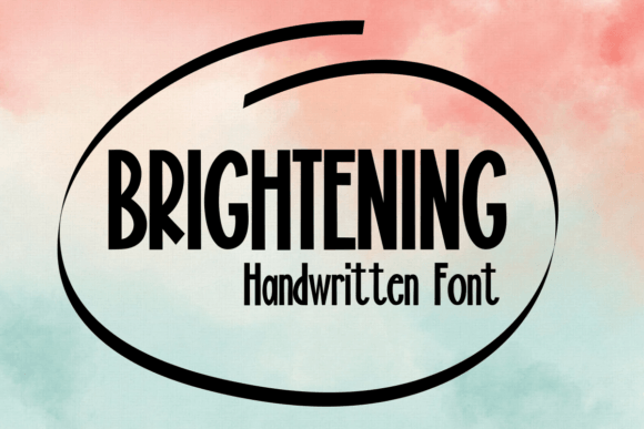 Brightening: A Handwritten Font for Editorial Charm and Clarity