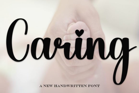 Caring: A Handwritten Font That Brings Warmth to Editorial Design