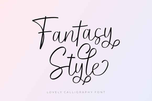 Fantasy Style: A Graceful Script Font for Elegant Editorial Design