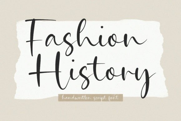 Fashion History: A Stylish Handwritten Font for Crafters and Sellers