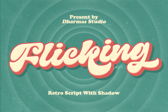 Flicking: A Retro Script Font for Modern Editorial Design