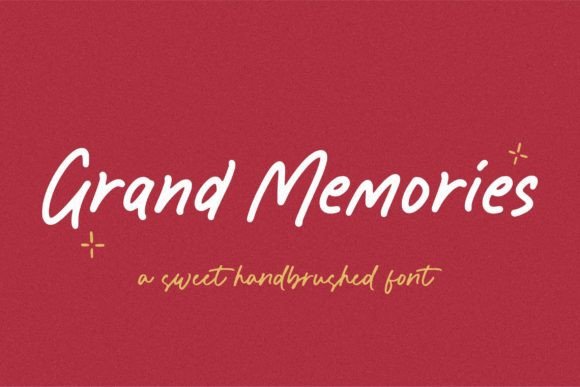 Grand Memories: A Hand-Brushed Script Font for Digital Branding and Web Design