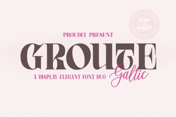 Groute Font: Elevating Handmade Design with Elegant Serif Style