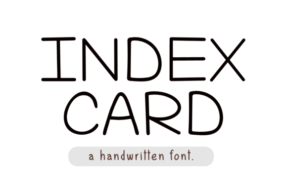 Index Card: A Handwritten Font That Brings Charm to Editorial Design