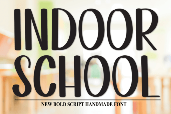 Indoor School: A Handwritten Font for Modern Brand Campaigns