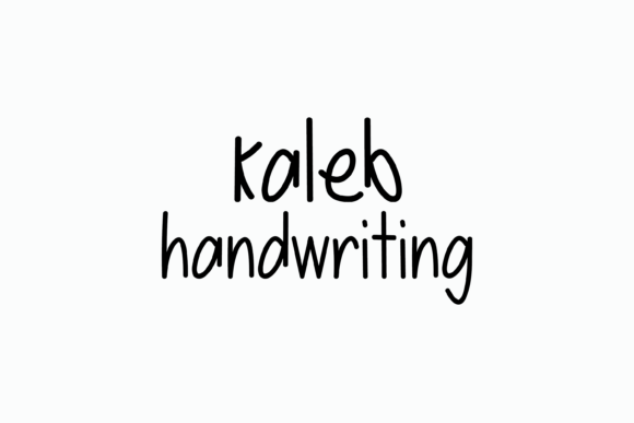 Kaleb: A Whimsical Handwritten Font for Crafters and Makers
