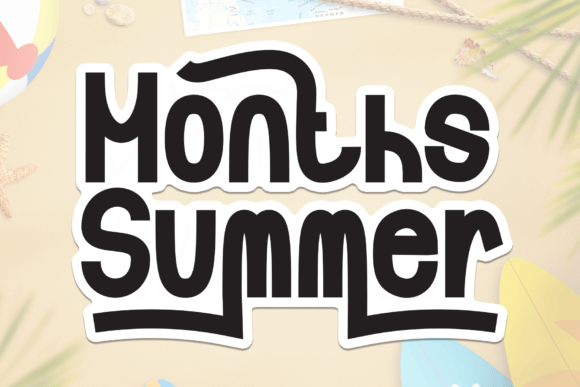 Months Summer: A Handwritten Font That Elevates Editorial Design