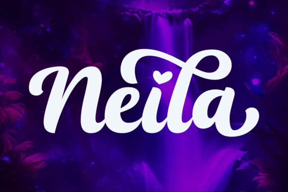 Neila: A Chubby, Charming Script Font for Crafters and Makers
