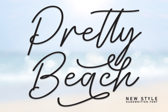 Pretty Beach: A Handwritten Font That Elevates Brand Identity with Elegance