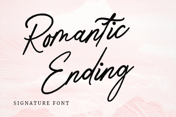 Romantic Ending Font: Elevating Campaign Visuals with Elegant Typography