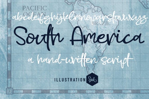 South America Font: A Casual Script for Creative Branding Projects