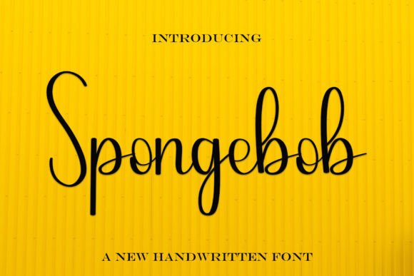 Spongebob: The Handwritten Font That Elevates Digital Marketing Visuals