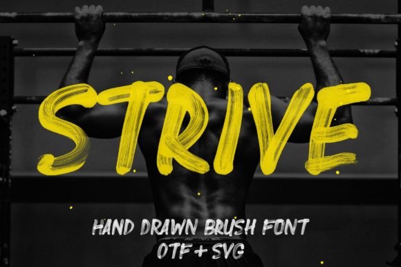 Strive: A Hand-Painted Sans Serif Font That Brings Personality to Branding