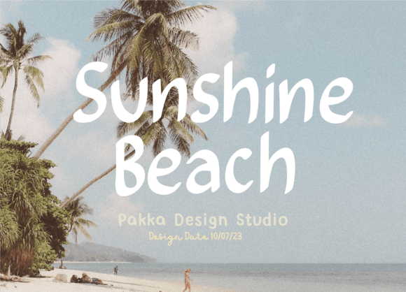 Sunshine Beach Font: A Laid-Back Marker Style for Playful Branding
