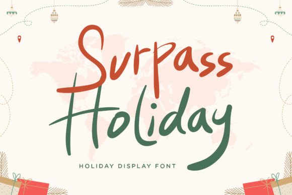 Surpass Holiday: A Festive Font That Boosts Campaign Joy and Visual Impact