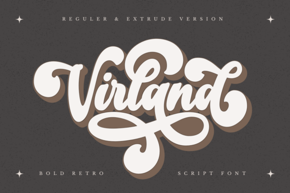Virland: A Bold Handwritten Script Font That Brings Retro Charm to Branding